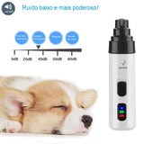 Cortador de Unha Elétrico Premium Recarregável para Pets